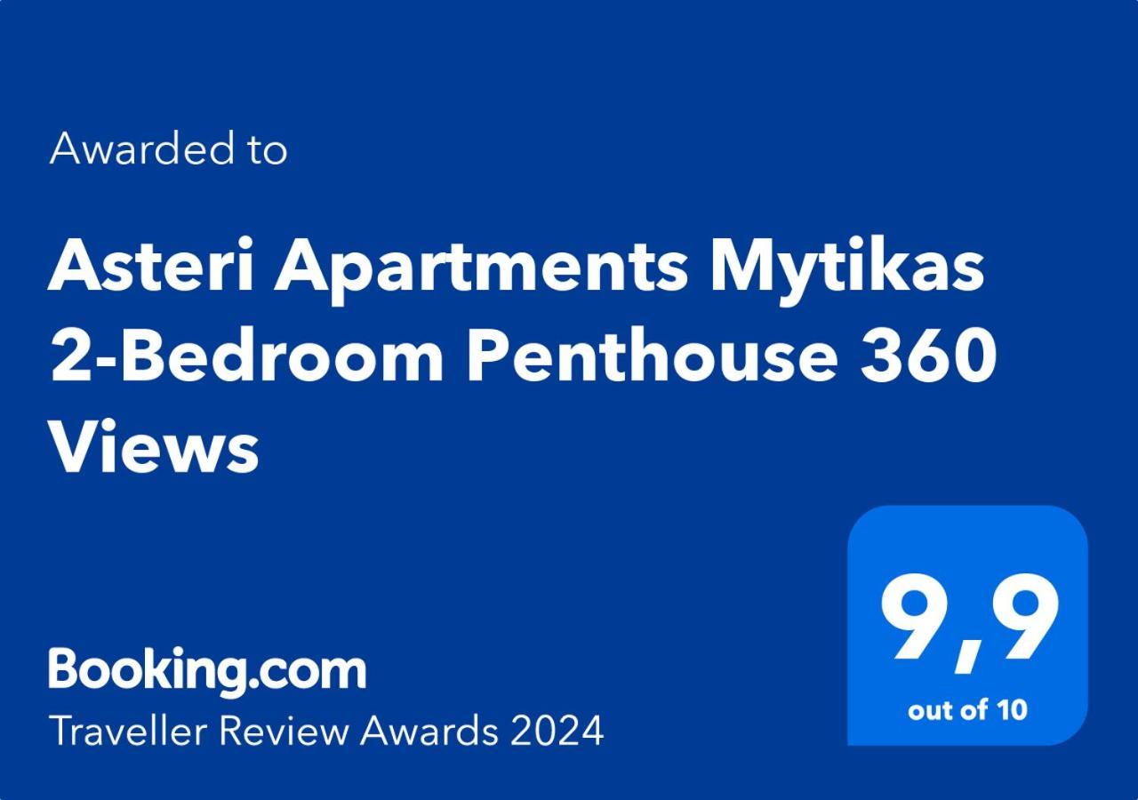 Asteri Apartments Mytikas 2-Bedroom Penthouse 360 Views Kültér fotó